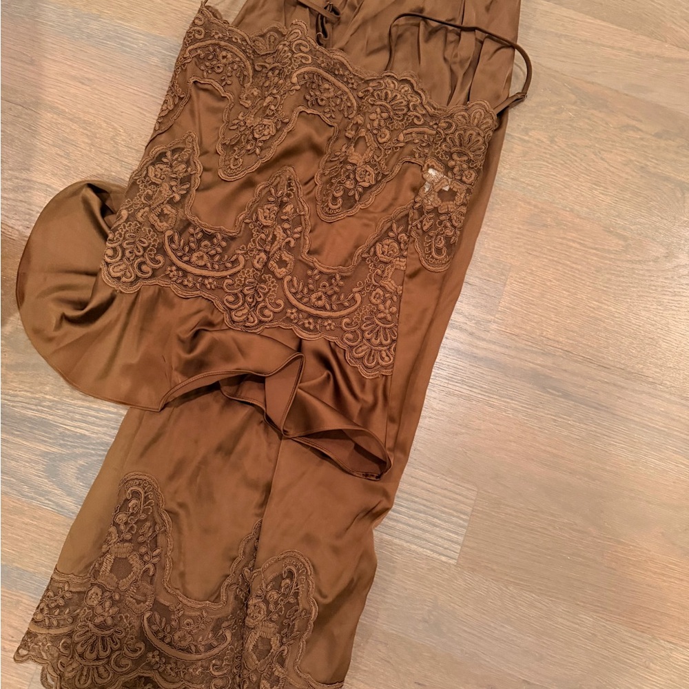 H&M Brown Lace Trim Inset Set - Picture 4 of 6